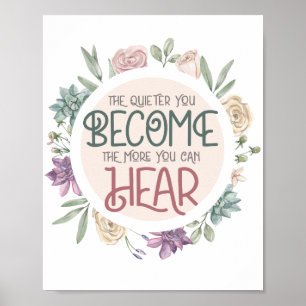 Instruktionsoffert Pastel Blommigt WAN Poster