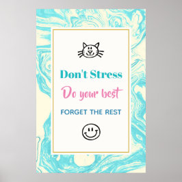 Instruktionsoffert Stressa inte Poster