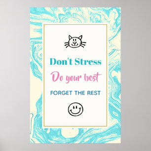 Instruktionsoffert Stressa inte Poster