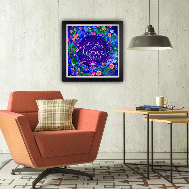 Instruktionsoffertdifferens - blått klassrum poster (Inspirational, Classroom, Poster, by Inspirivity )