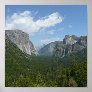 Instruktionspunkt i Yosemite nationalpark Poster