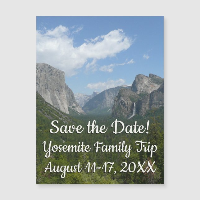 Instruktionspunkt i Yosemite Spara datumet (Framsida)