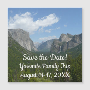 Instruktionspunkt i Yosemite Spara datumet
