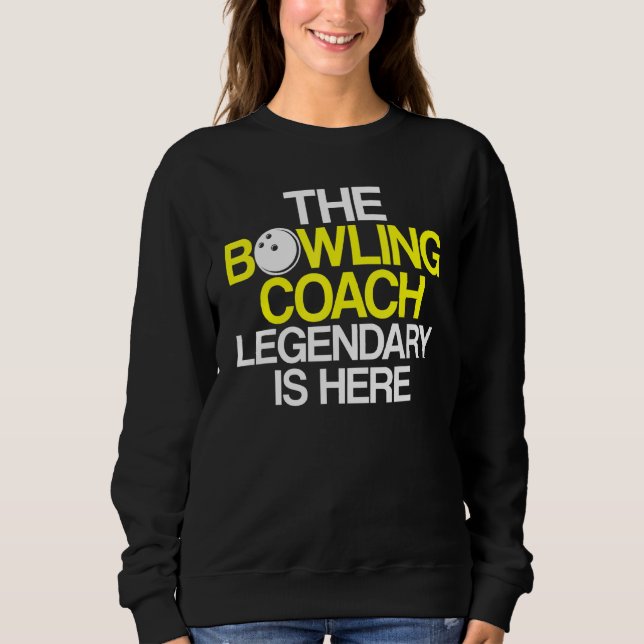Instruktör 5 i Bowling Coach Player Team T Shirt (Framsida)