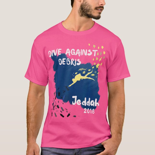 Instruktör Diving Jeddah 2018 T Shirt (Framsida)