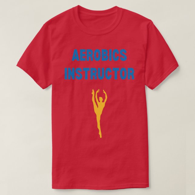 Instruktör för aerobt bruk 3 t shirt (Design framsida)