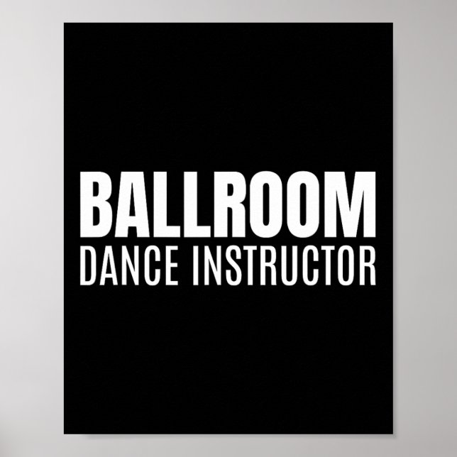 Instruktör för ballroom-doance poster (Framsidan)