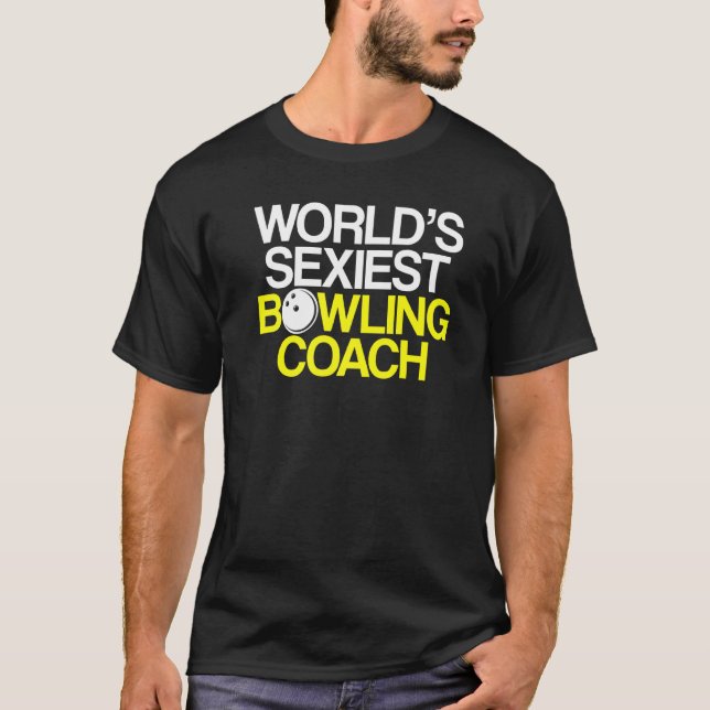 Instruktör för Bowling Coach Player Team 2 T Shirt (Framsida)