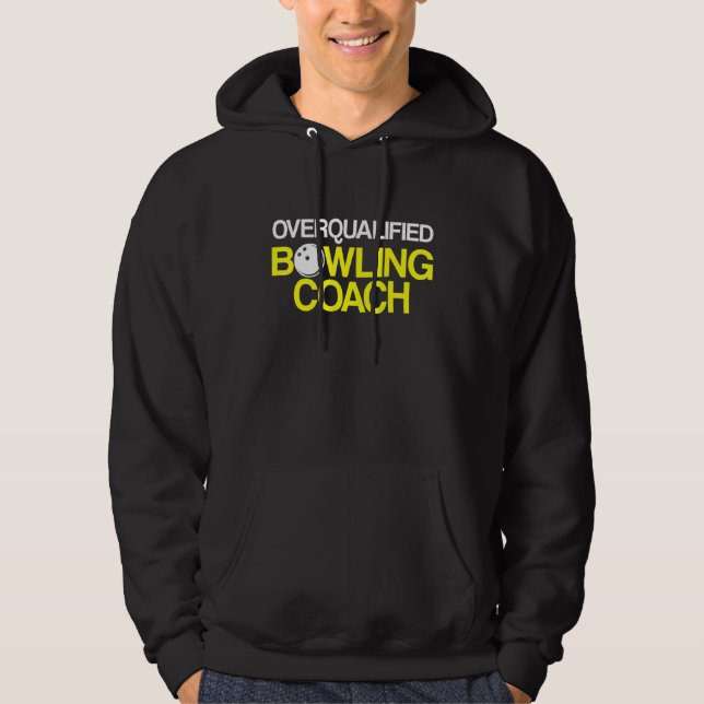 Instruktör för Bowling Coach Player Team 32 Hoodie (Framsida)