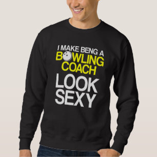 Instruktör för Bowling Coach Player Team 33 Lång Ärmad Tröja