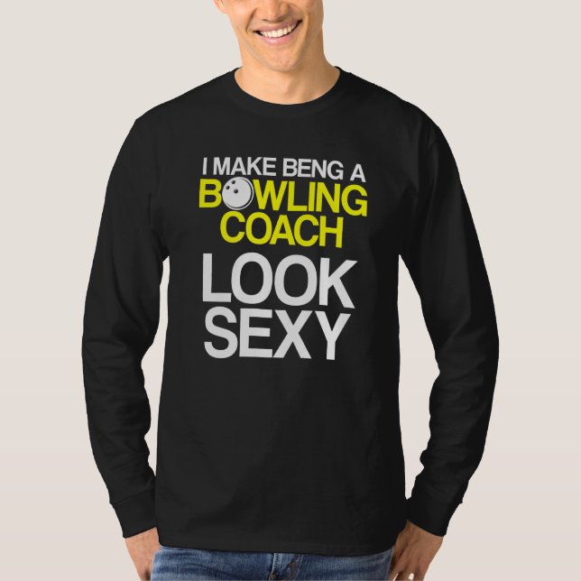 Instruktör för Bowling Coach Player Team 33 T Shirt (Framsida)