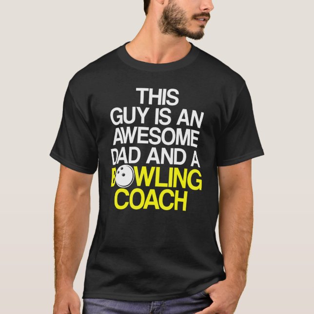 Instruktör för Bowling Coach Player Team 35 T Shirt (Framsida)
