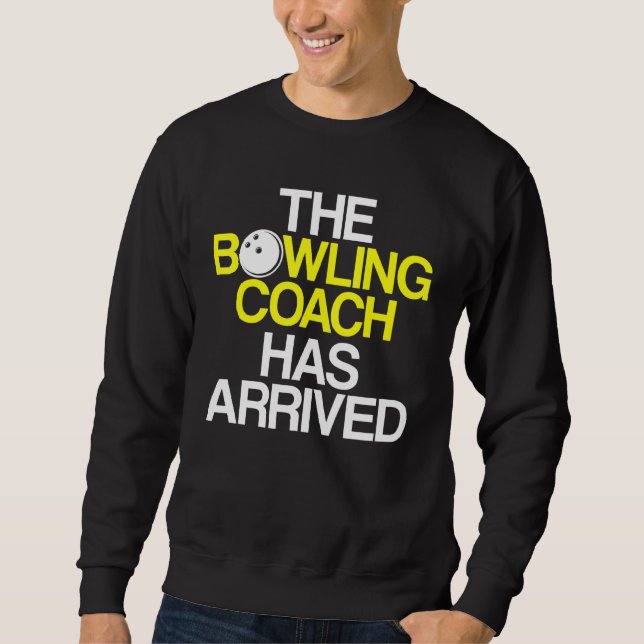 Instruktör för Bowling Coach Player Team 4 Lång Ärmad Tröja (Framsida)