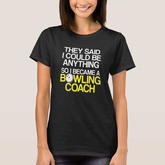 Instruktör för Bowling Coach Player Team 6 T Shirt (Framsida)