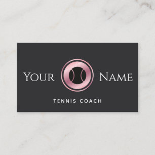 Instruktör för Classy-Eleganten i Tennis Coach Ro Visitkort