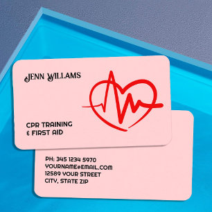 Instruktör för CPR-utbildare Visitkort