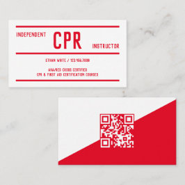 Instruktör för CPR-utbildning och första hjälpen Visitkort