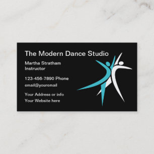 Instruktör för Dance Studio Lessons Visitkort