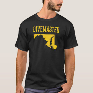 Instruktör för Dyka av Maryland Diving-aster, enhe T Shirt
