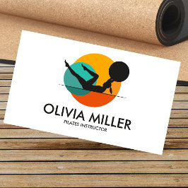 Instruktör för geometriska coolor visitkort