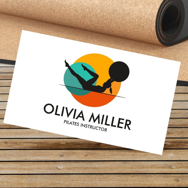 Instruktör för geometriska coolor visitkort (Skapare uppladdad)