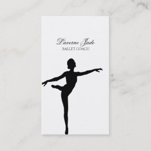 Instruktör för lärare för Ballerinabalettdans Visitkort