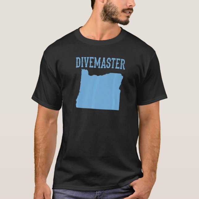 Instruktör för Oregon Diving Dyka Instruktör Dive  T Shirt (Framsida)