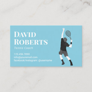 Instruktör för Professionell av tennis Coach Visitkort
