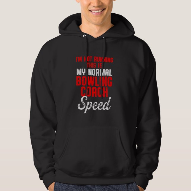 Instruktör för team i Bowling Coach Running Player Hoodie (Framsida)