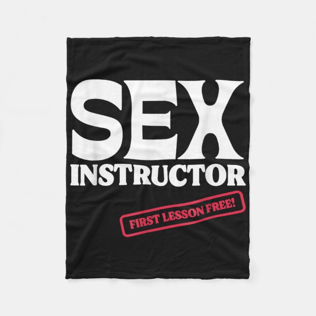 Instruktör Första Lektion Gratis! Möhippa  Fleecefilt (Framsidan)