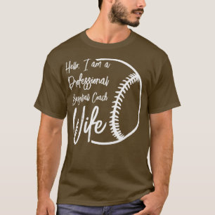 Instruktör i Baseball Coach Maka Professionell Mam T Shirt