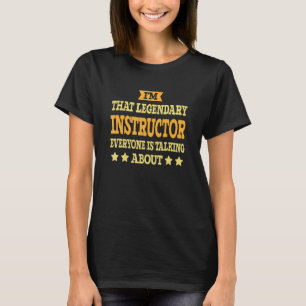 Instruktör Jobbtitel Anställd Rolig Arbetare Instr T Shirt