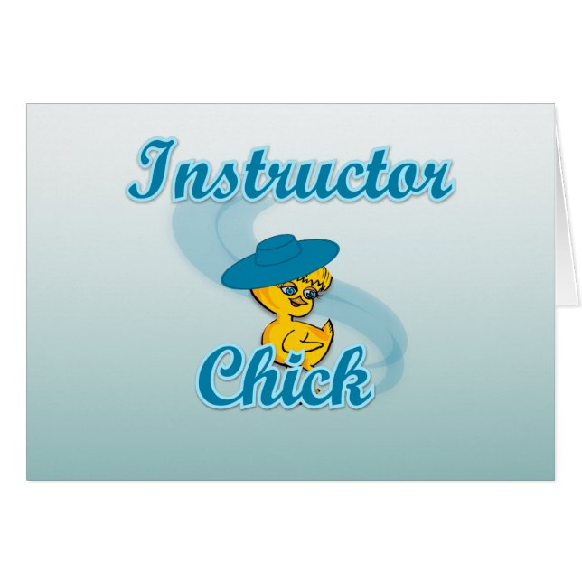Instruktörs Chick nr 3 Hälsningskort (Framsidan Horizontal)