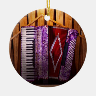 Instrument - Dragspel - Dragspelorgel Julgransprydnad Keramik