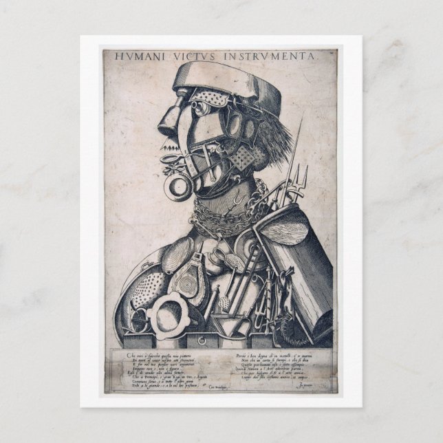 Instrument för humant stöd, Arcimboldo Vykort (Framsida)