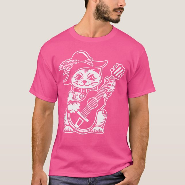 Instrument - Guitarist Acoustic Guitar T Shirt (Framsida)