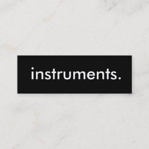 instrument. mini visitkort