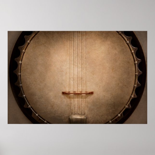 Instrument - Sträng - Jag älskar banjo Poster (Framsidan)