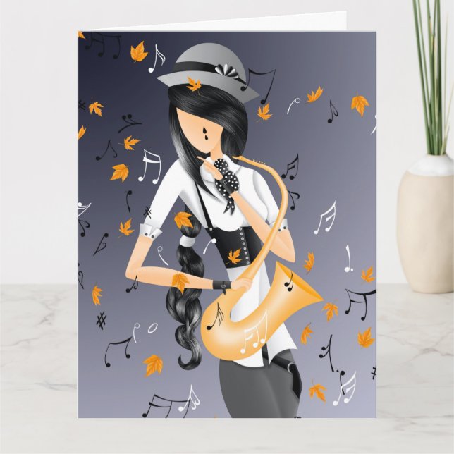 Instrumentella naturljud Greeting Card Kort (Framsida)