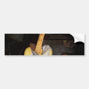 Instrumentera - gitarr - att leka i ett musikband bildekal