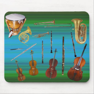 Instrumenterar av orkesteren musmatta
