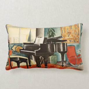 Instrumenterar det färgrika Steinway för vintage Lumbarkudde
