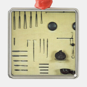 Instrumenterar från en oculists fodral, från Rei Julgransprydnad Metall