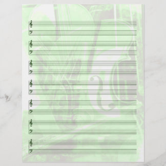 Instrumenterfaren Papper personal i Grönt
