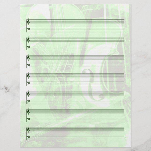 Instrumenterfaren Papper personal i Grönt (Framsida)