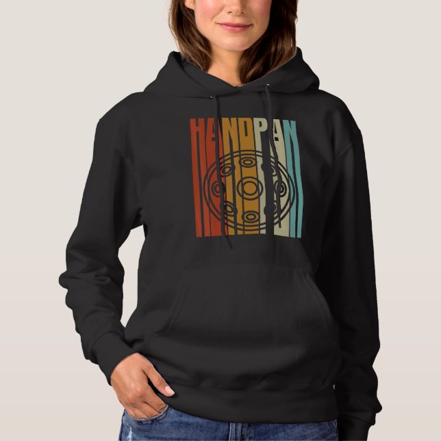 Instrumentet coola Retro Handpan Player T Shirt (Framsida)