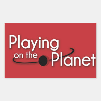 Instrumentfallssymbol - uppsättning 4 rektangulärt klistermärke