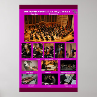 instrumentos orquesta I Instruments Orchestra I Poster