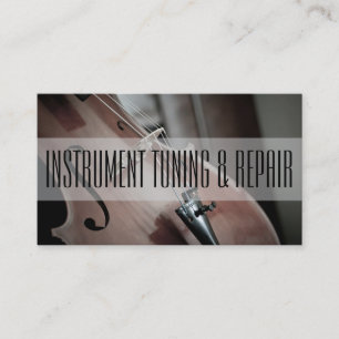 Instrumentstämning & Reparation Musiklärare Visitkort
