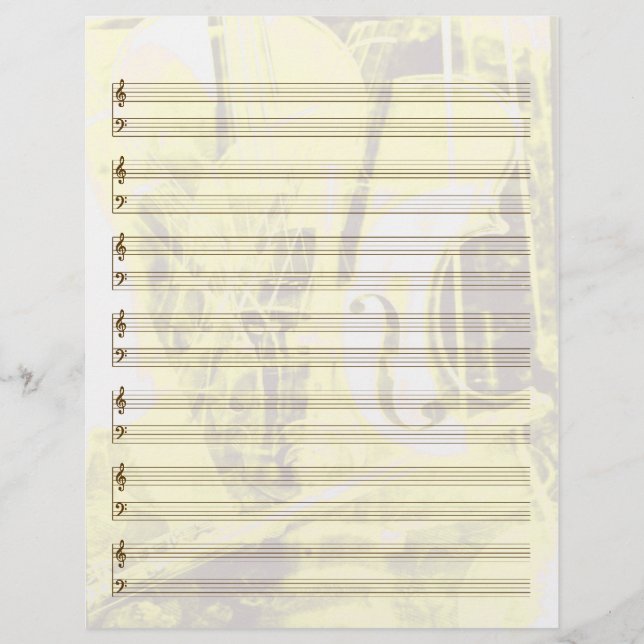 Instrumenttrott Papper personal i Guld (Framsida)